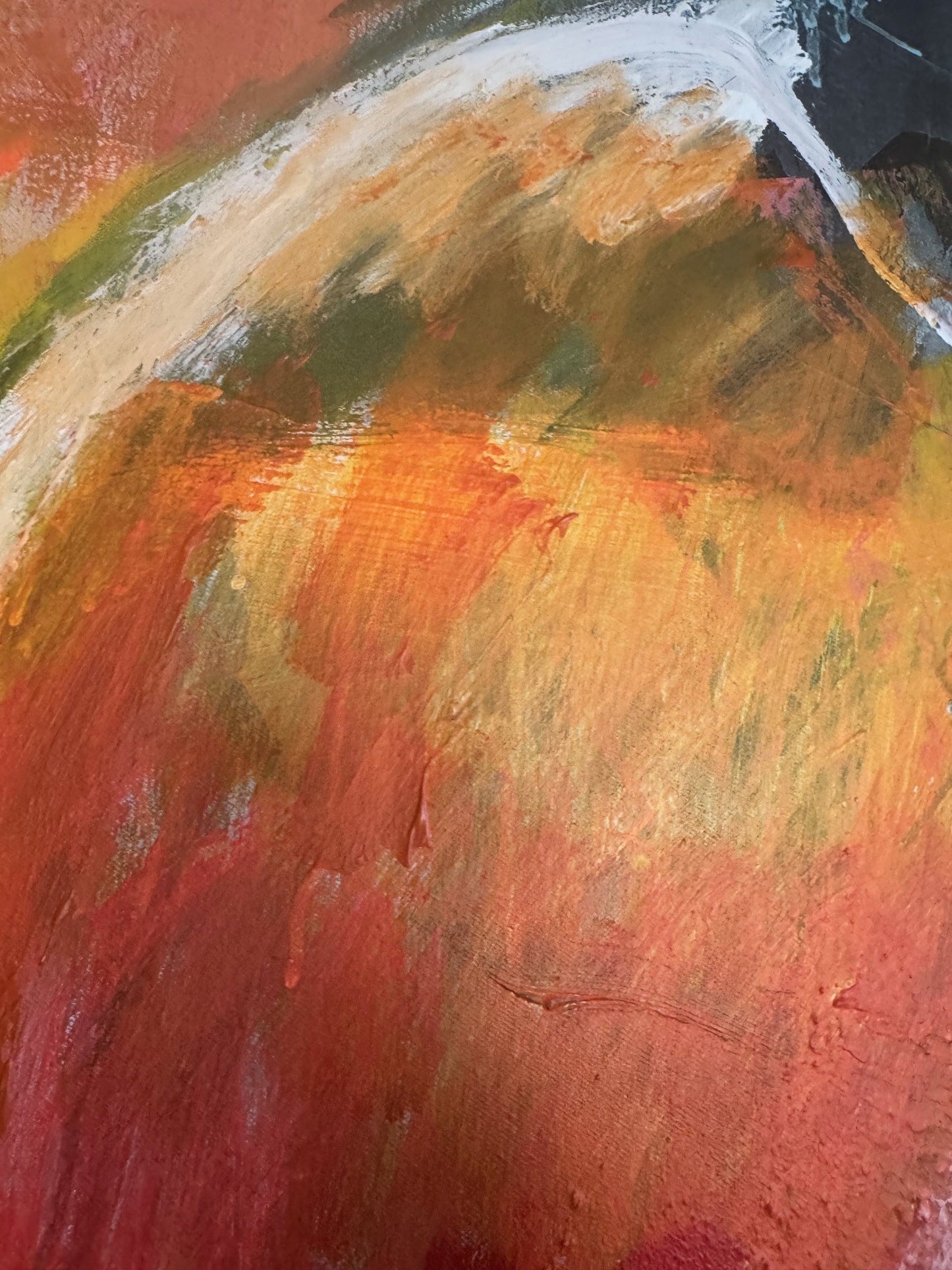 Tulip Glow, Acryl auf Leinwand