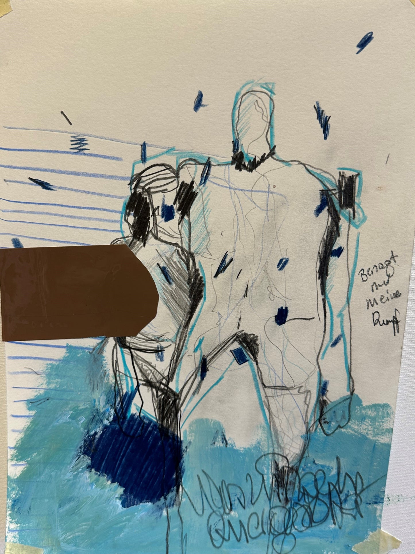 Die Welt steht Kopf, Mixed Media,