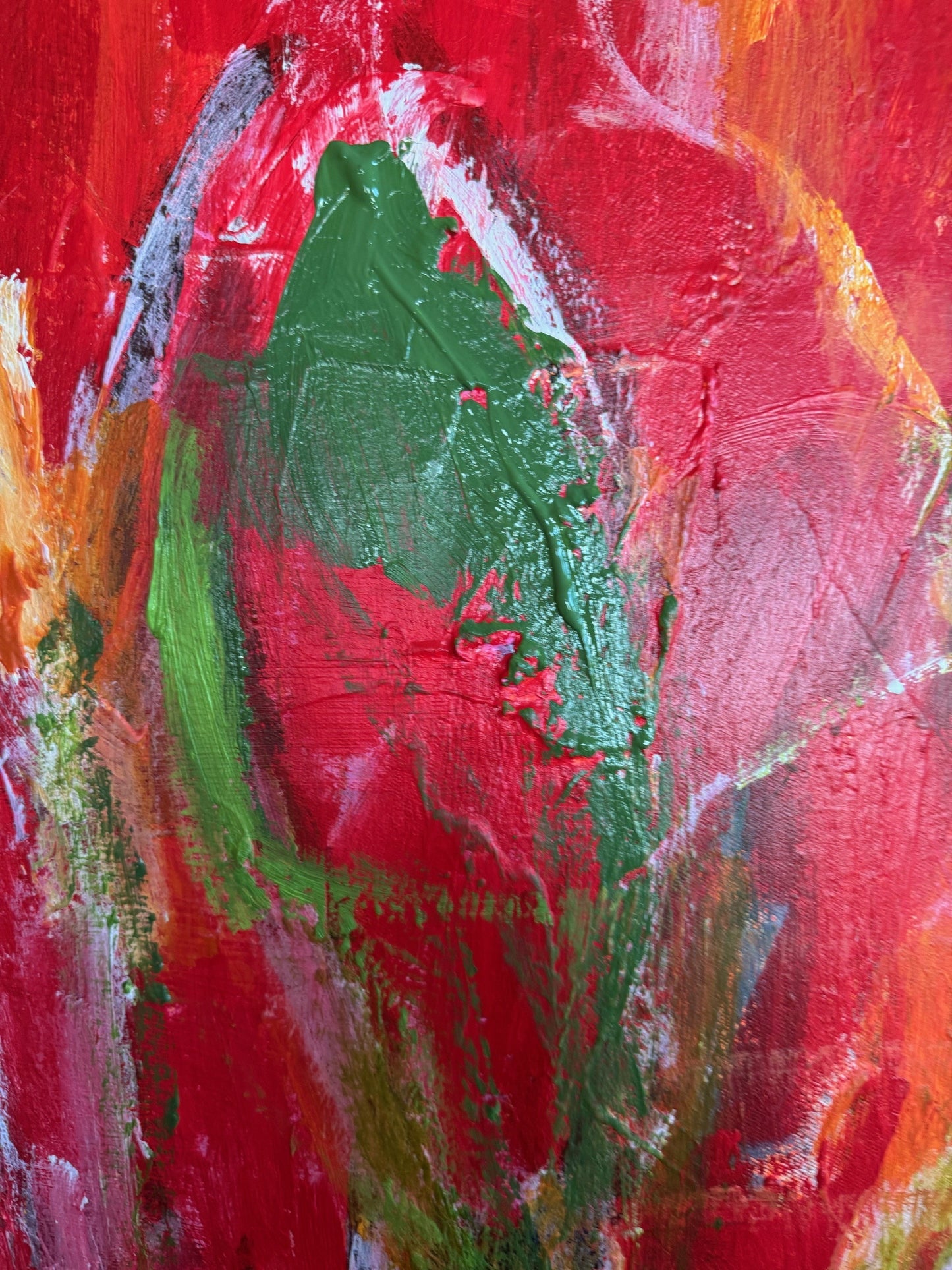 Tulip Glow, Acryl auf Leinwand